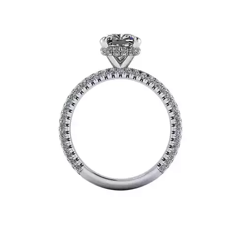 Pav Set Wedding Ring R02