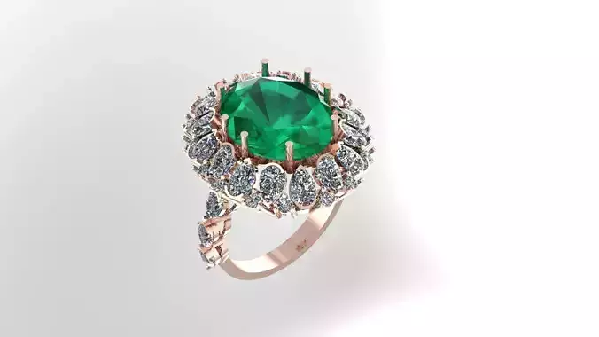 Wedding Engagement Women Ring 3D print model