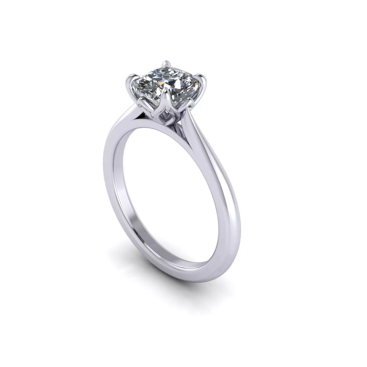 Solitaire Diamond Ring S14 3D print model