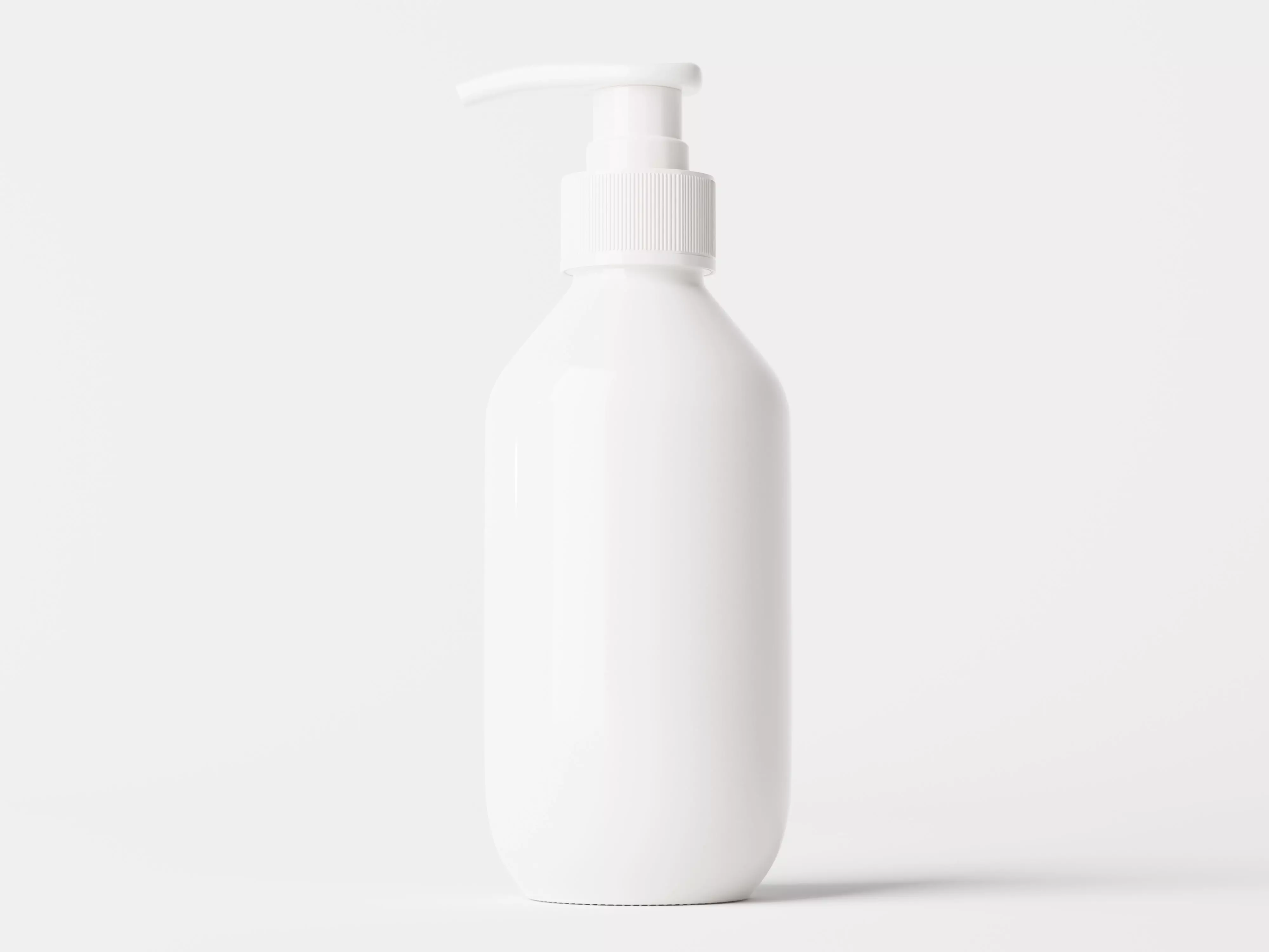 Plastic Cosmetic Pump Bottle Low-poly 3D model_0