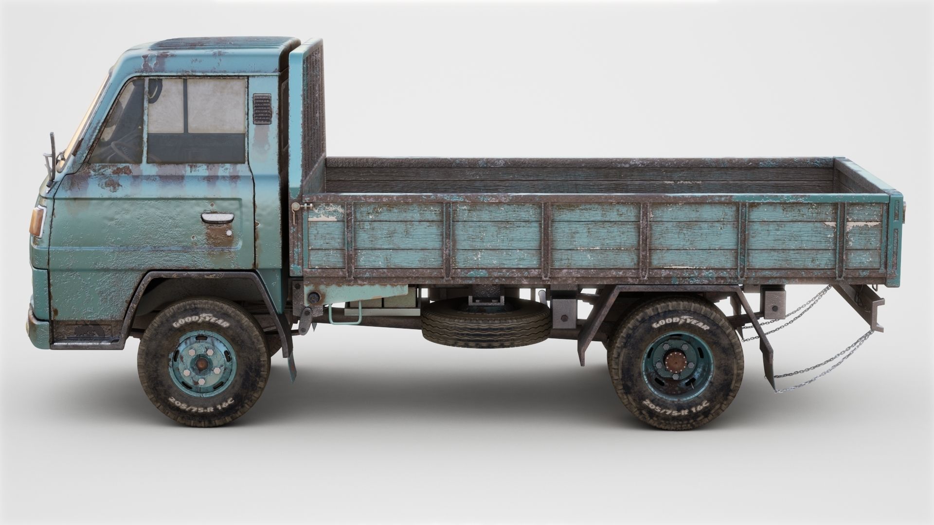 Mitsubishi Fuso Canter mk3 PBR 3D model_2