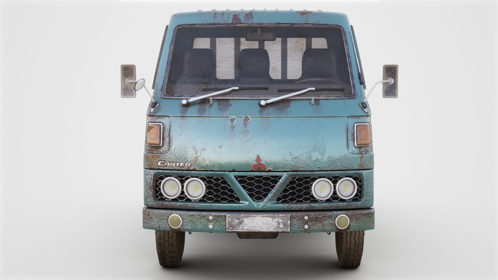 Mitsubishi Fuso Canter mk3 PBR 3D model_8