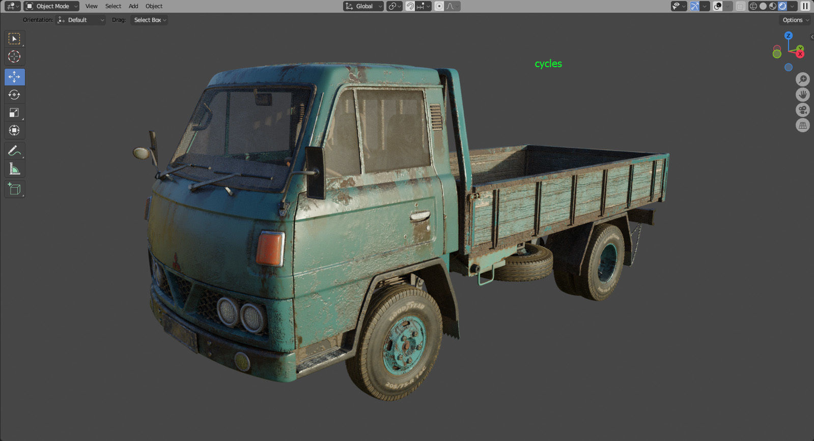 Mitsubishi Fuso Canter mk3 PBR 3D model_15