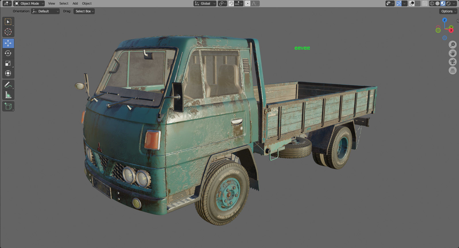 Mitsubishi Fuso Canter mk3 PBR 3D model_16