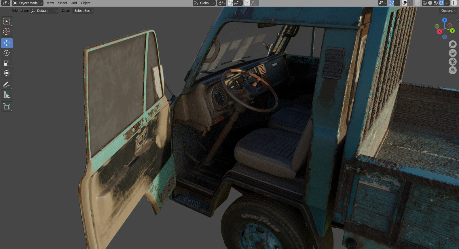 Mitsubishi Fuso Canter mk3 PBR 3D model_18