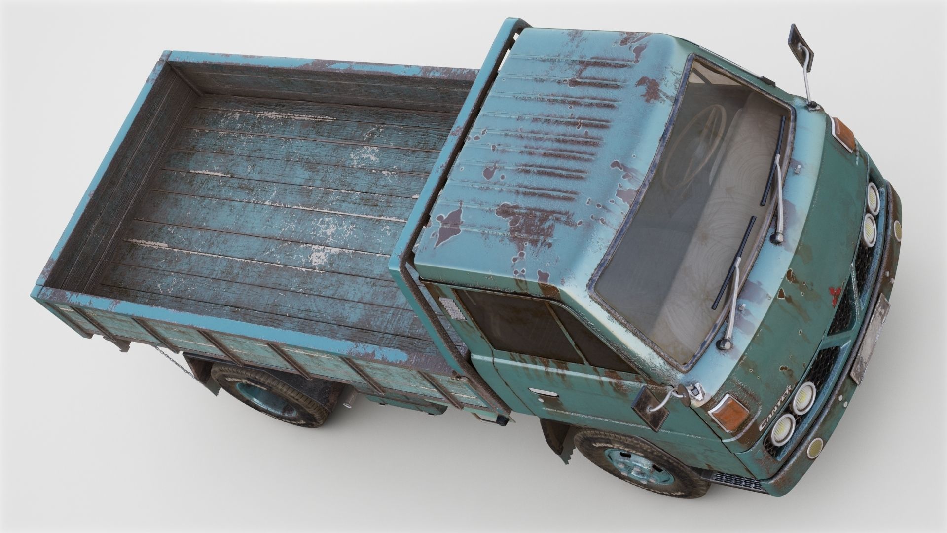 Mitsubishi Fuso Canter mk3 PBR 3D model_7