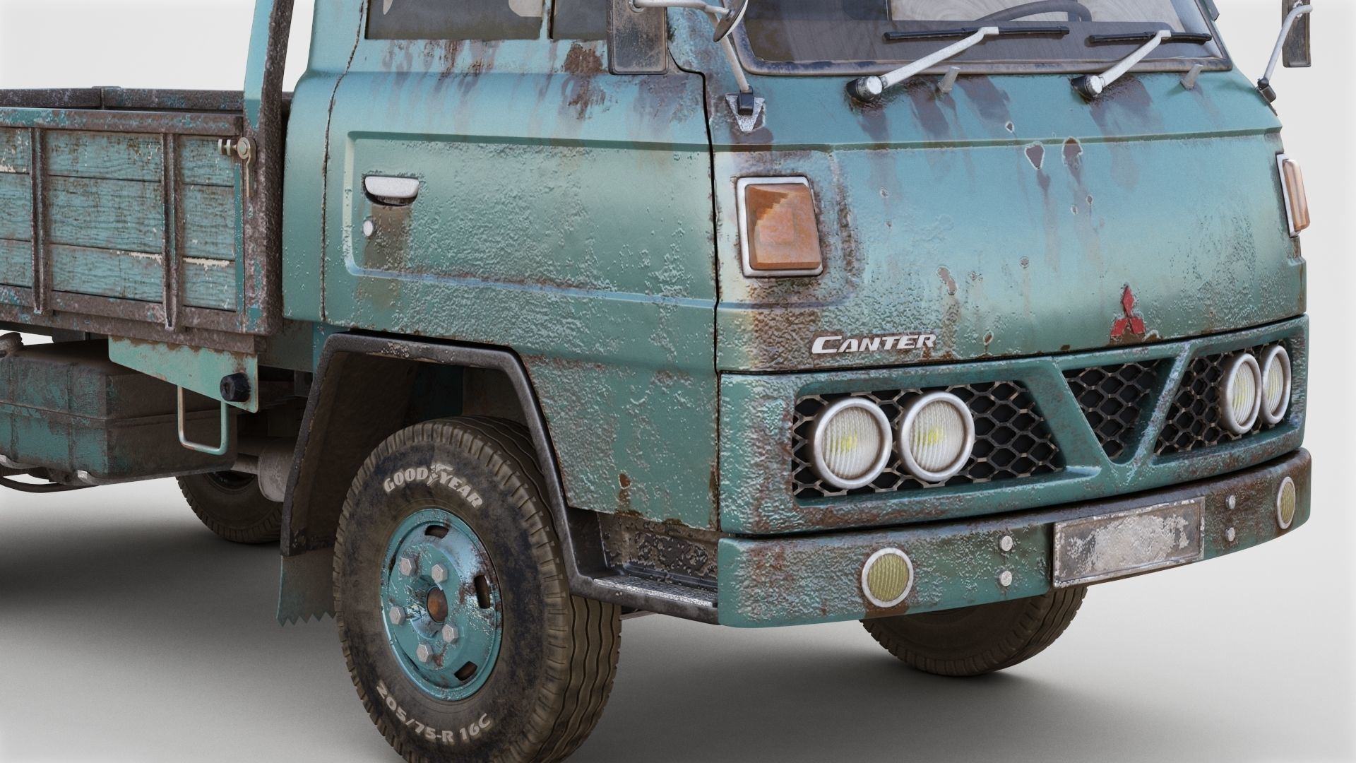 Mitsubishi Fuso Canter mk3 PBR 3D model_9