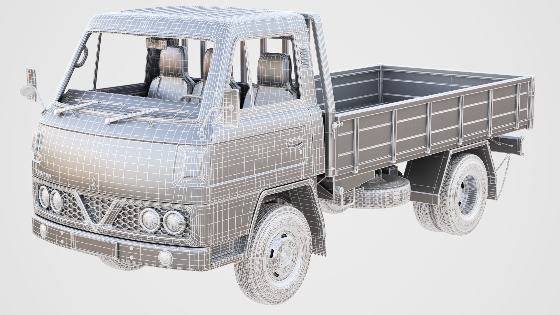 Mitsubishi Fuso Canter mk3 PBR 3D model_19