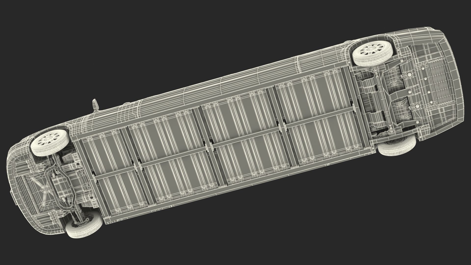 Lincoln Town Limo White Rigged 3D model_36