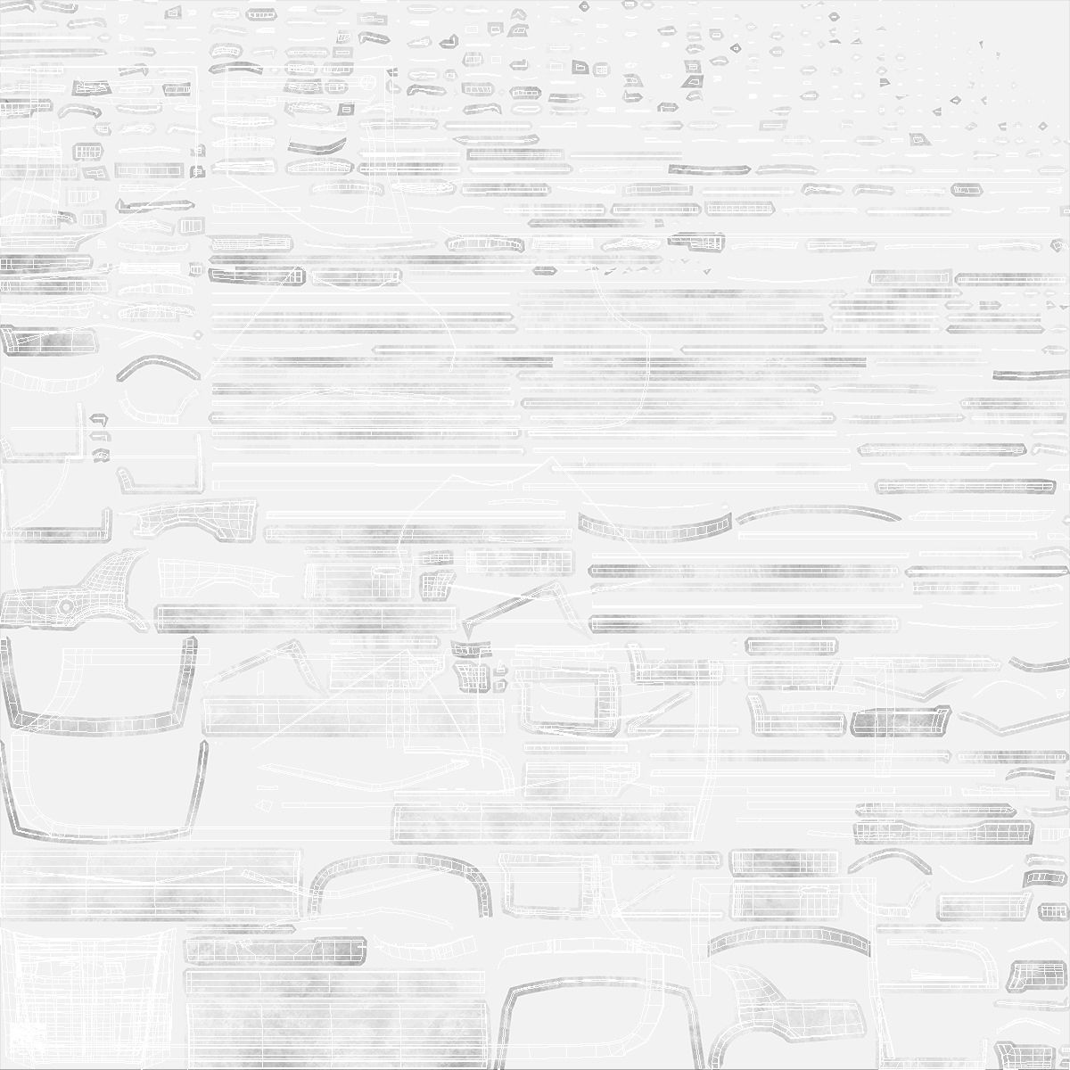 Lincoln Town Limo White Rigged 3D model_30