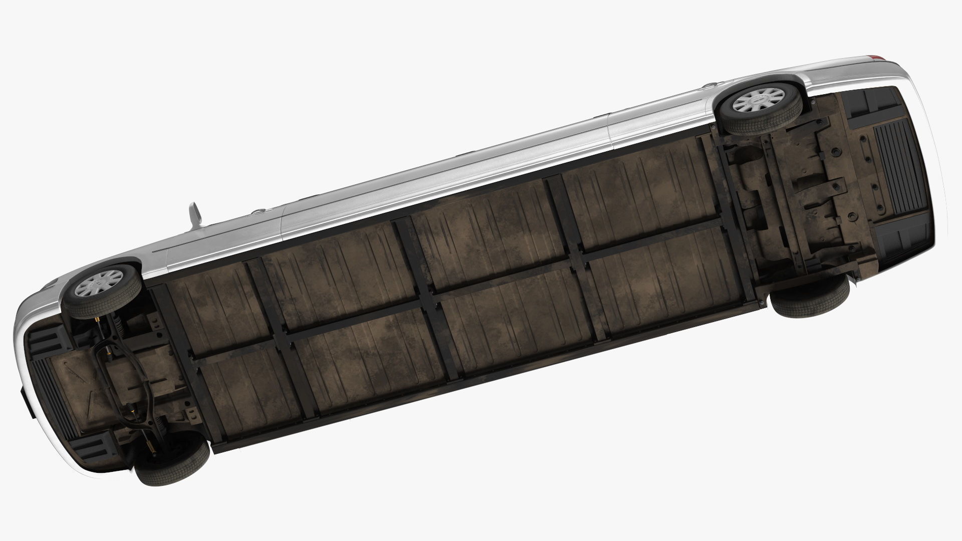 Lincoln Town Limo White Rigged 3D model_19