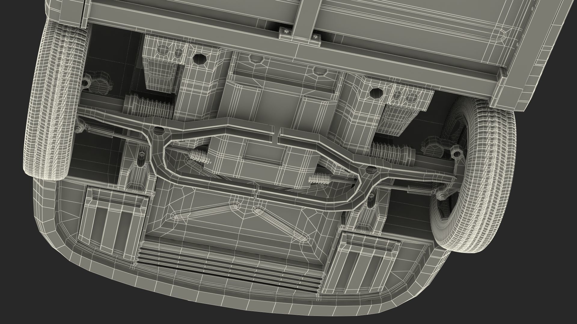 Lincoln Town Limo White Rigged 3D model_37