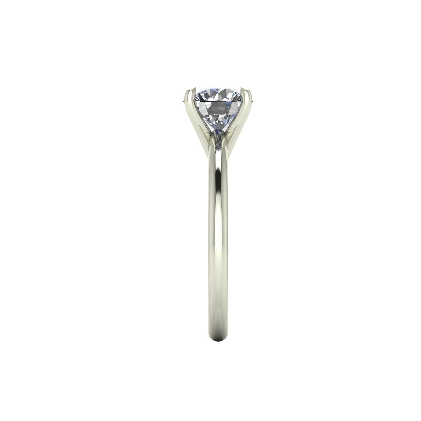 Solitaire Diamond Ring V05 3D print model_4