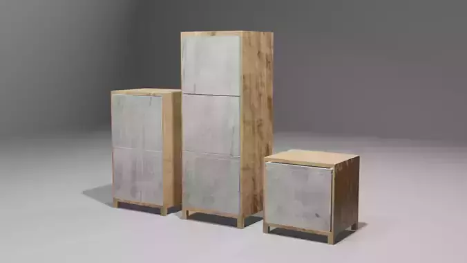 Modern wood drawers
