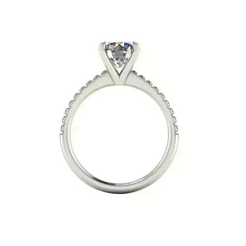 Solitaire Diamond Ring V07