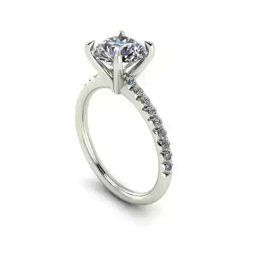 Solitaire Diamond Ring R08