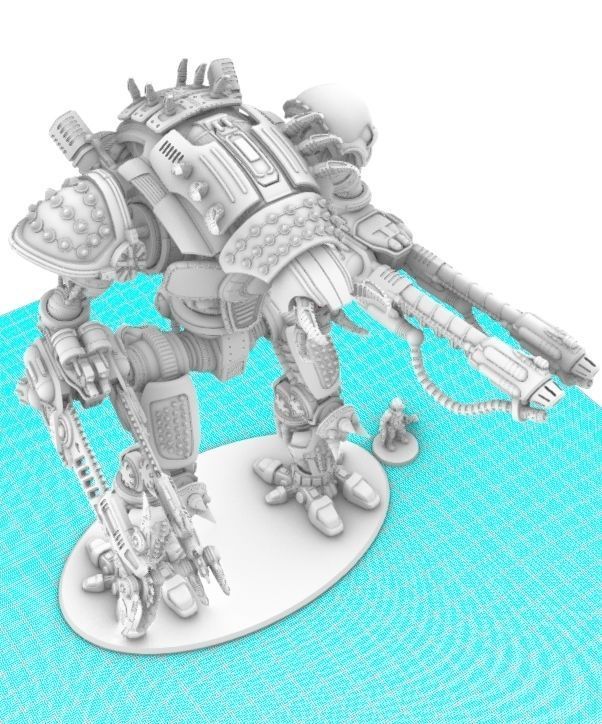 Project Cervantes-The 28mm Cazador Terror Mech 3D print model_18