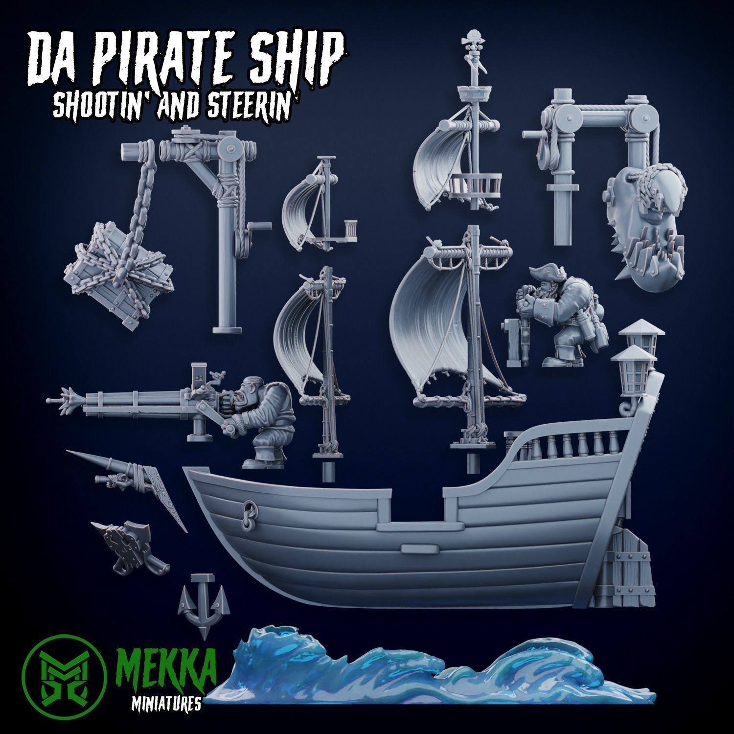 Orc Pirate Ship 3D print model_2