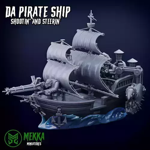 Orc Pirate Ship 3D print model