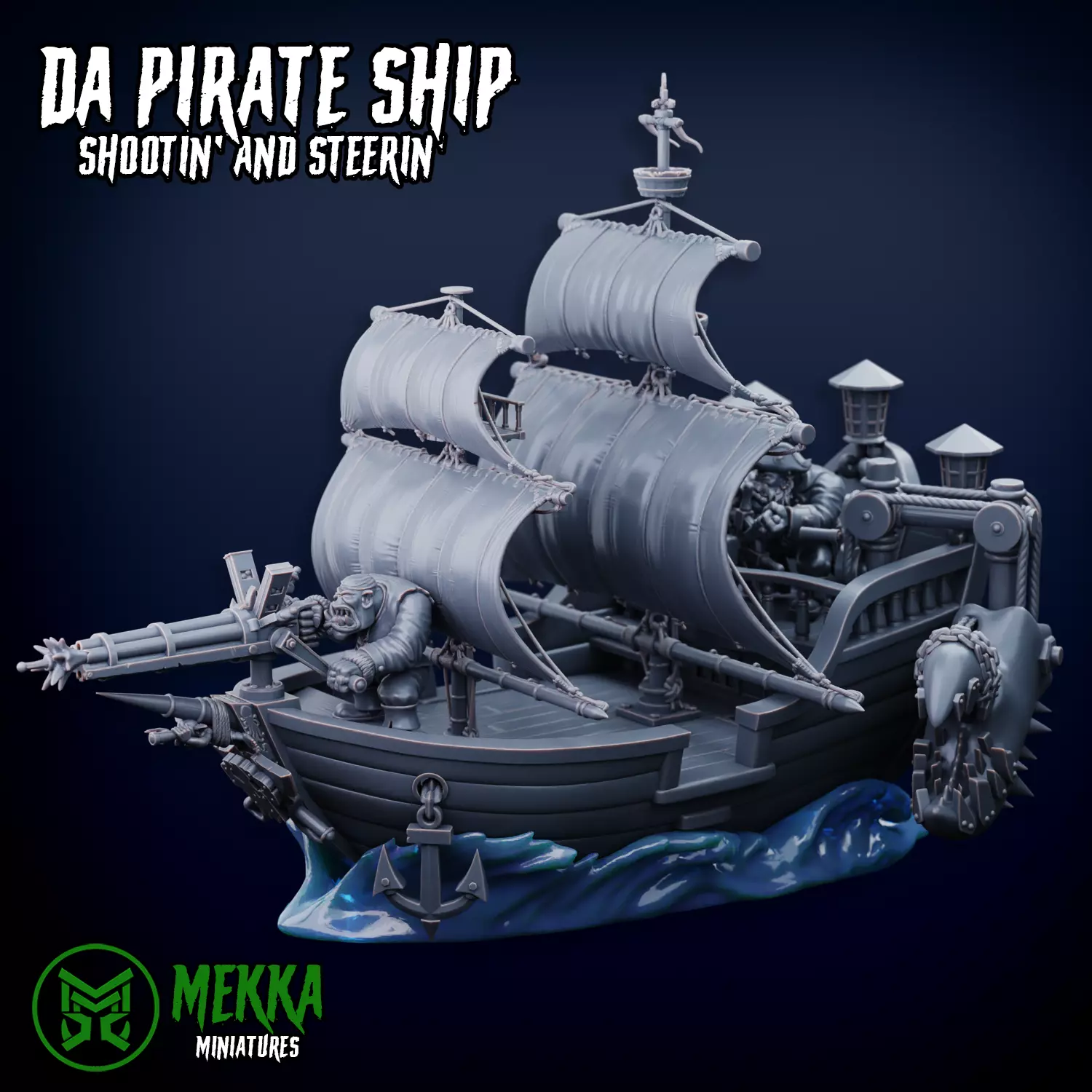 Orc Pirate Ship 3D print model_0