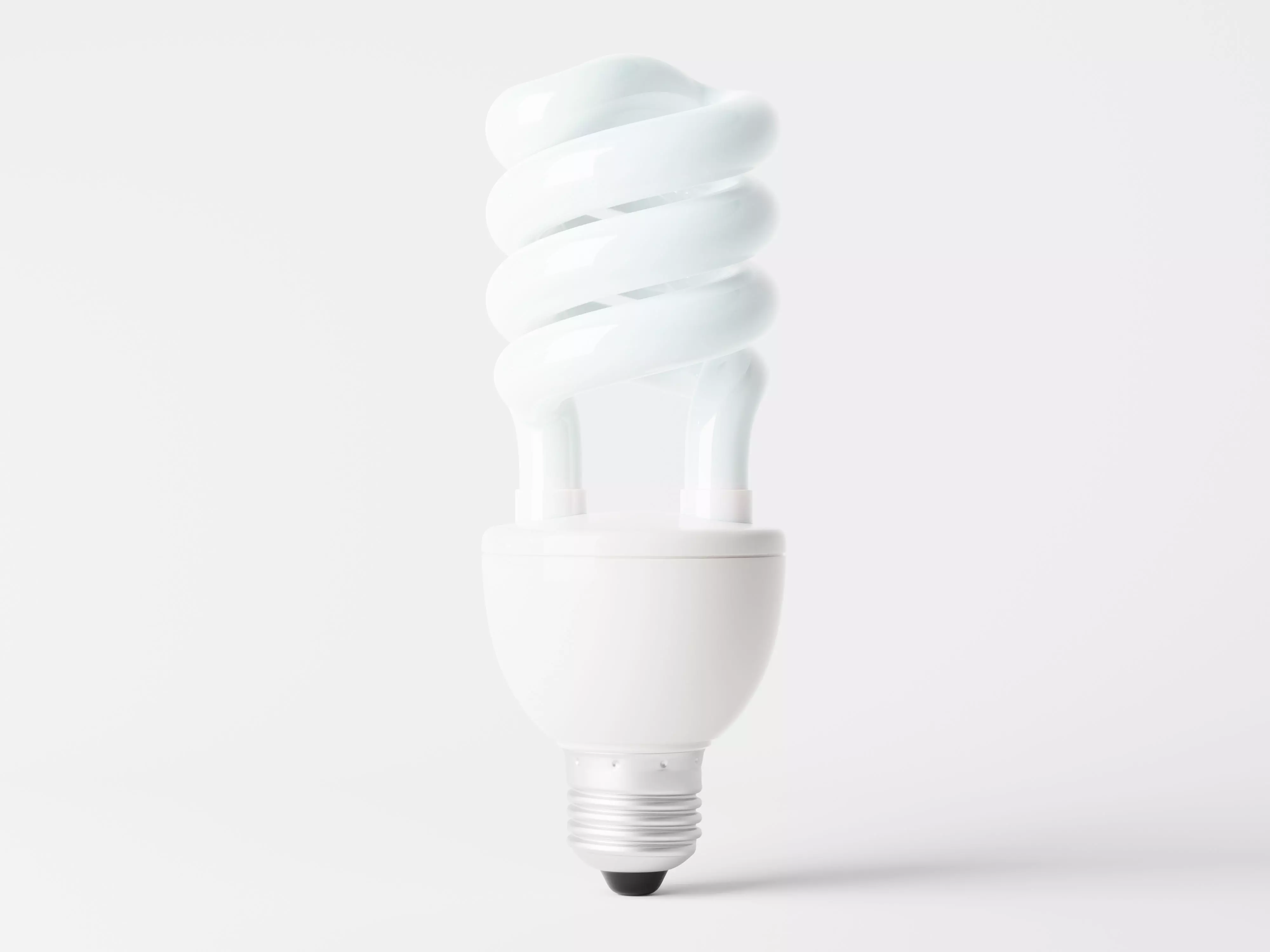 Fluorescent bulb Low-poly 3D model_0