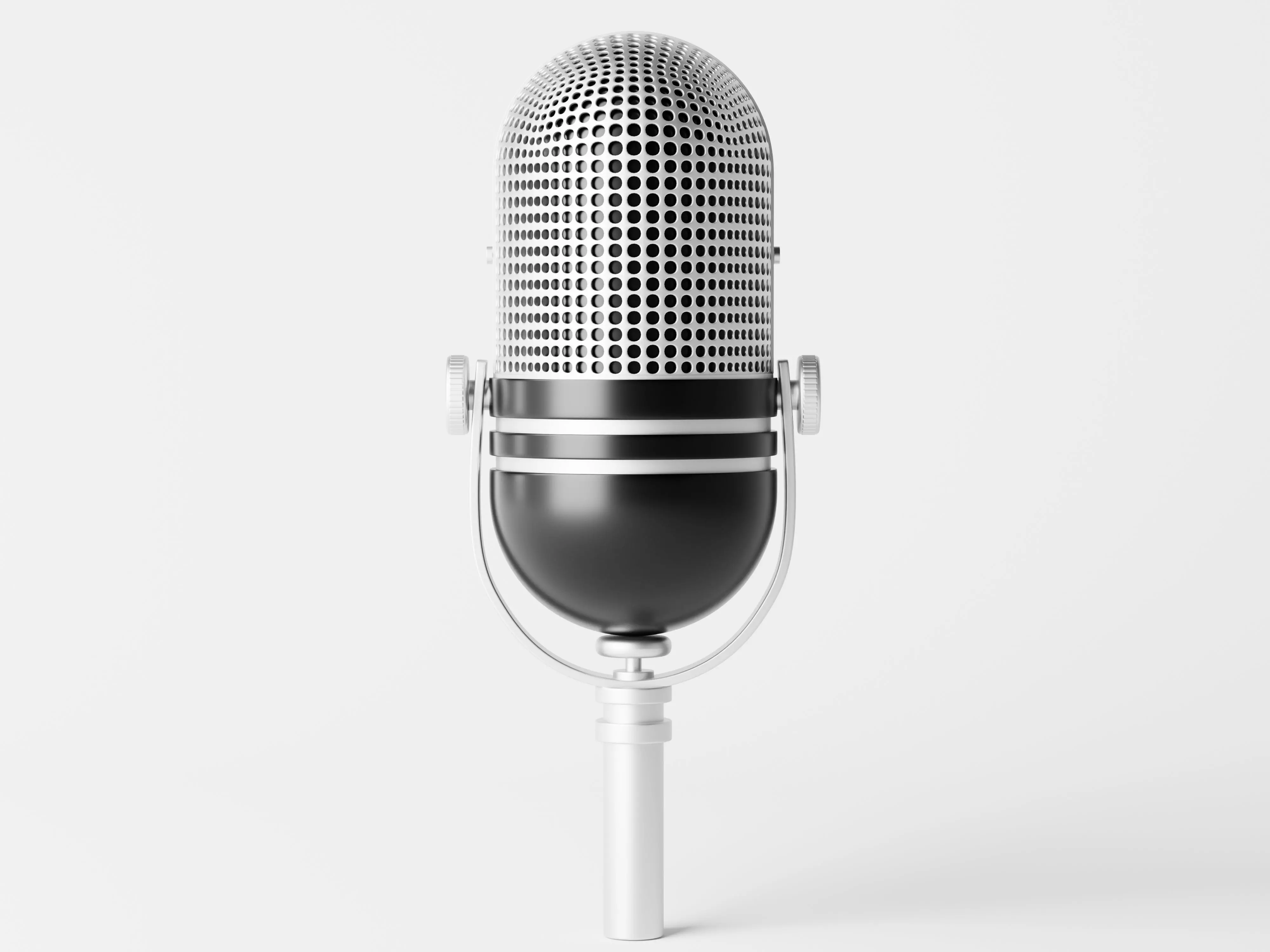 Microphone Low-poly 3D model