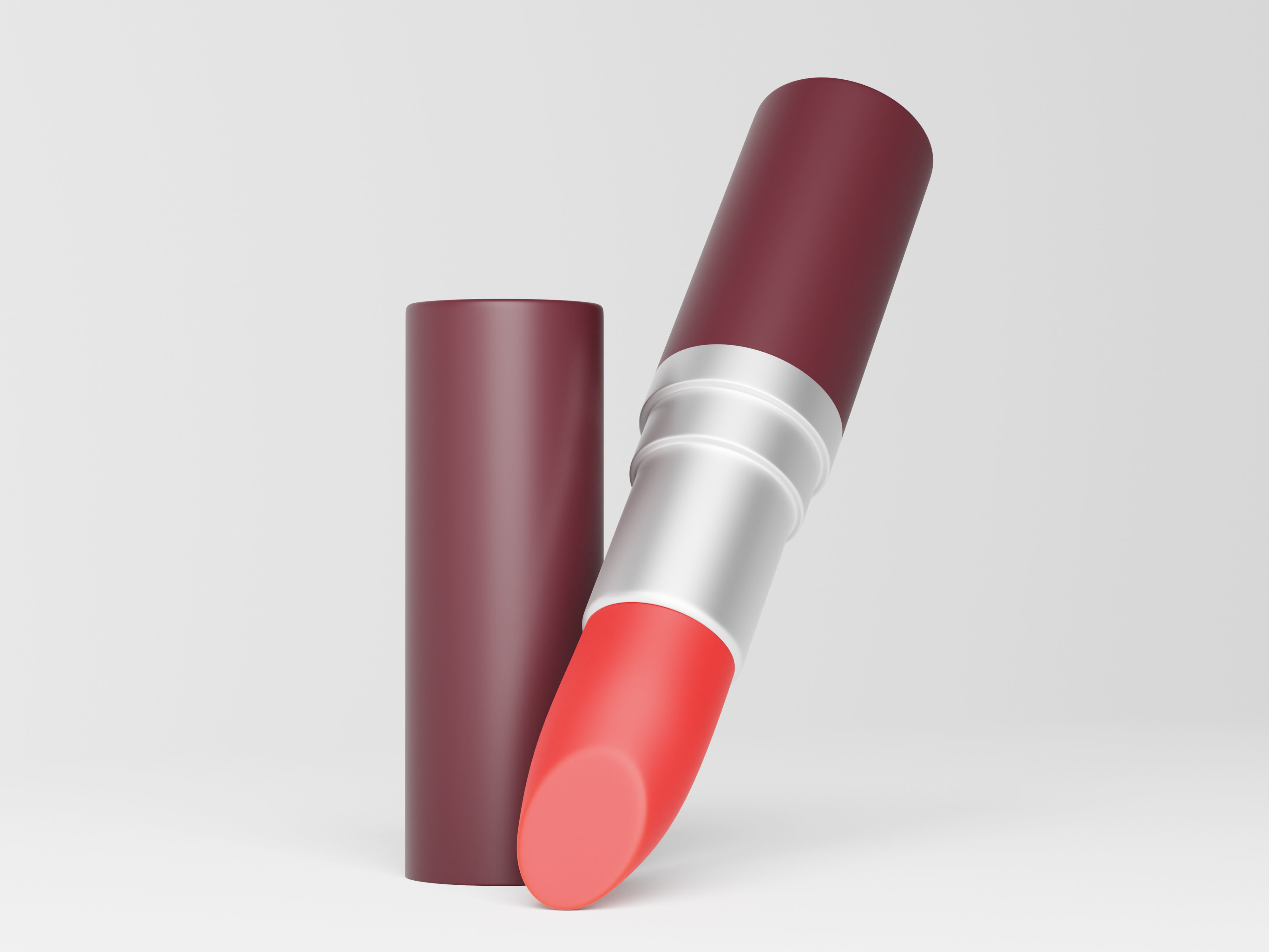 Cosmetic Lipstick Low-poly 3D model_5