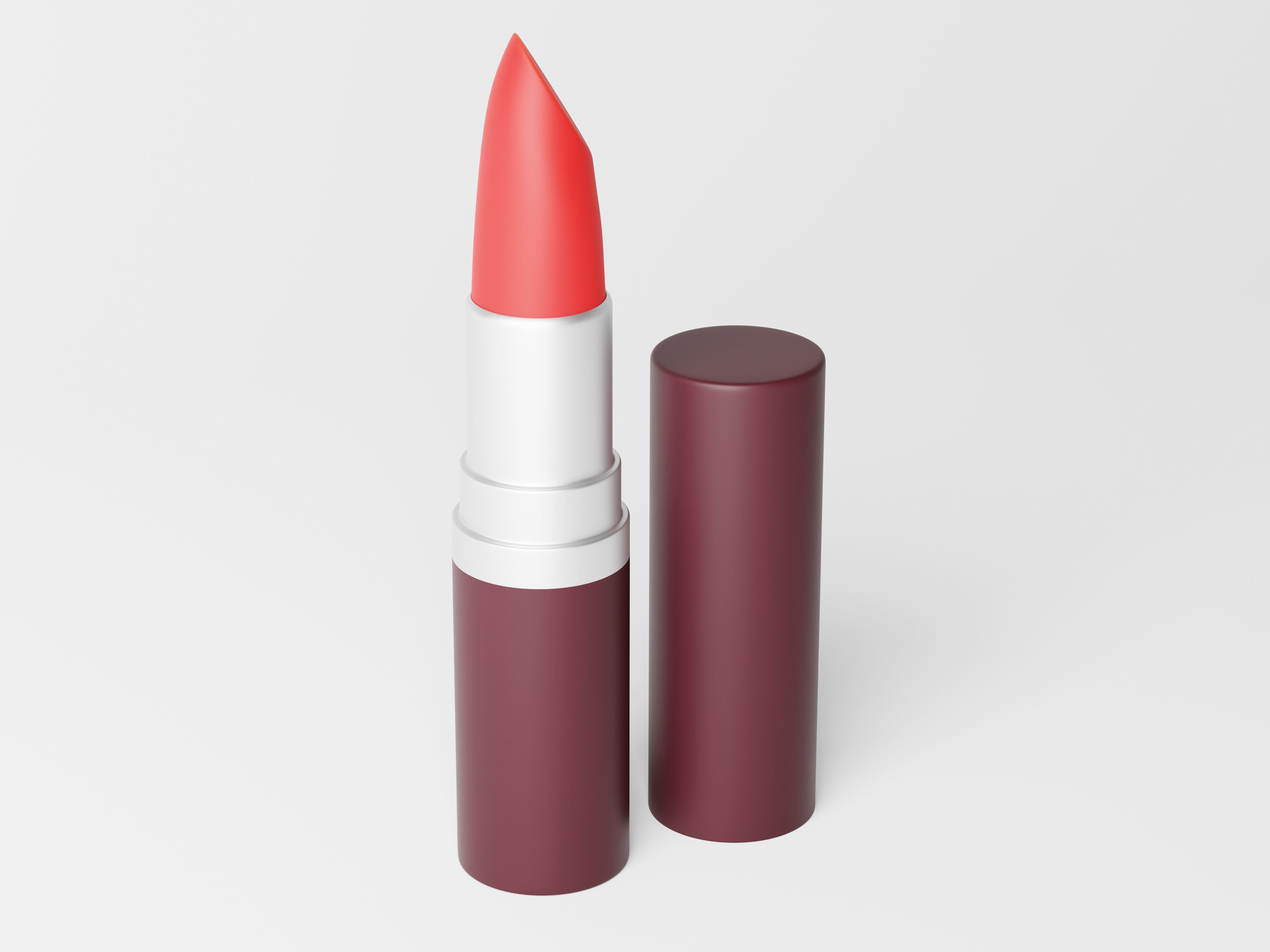 Cosmetic Lipstick Low-poly 3D model_1