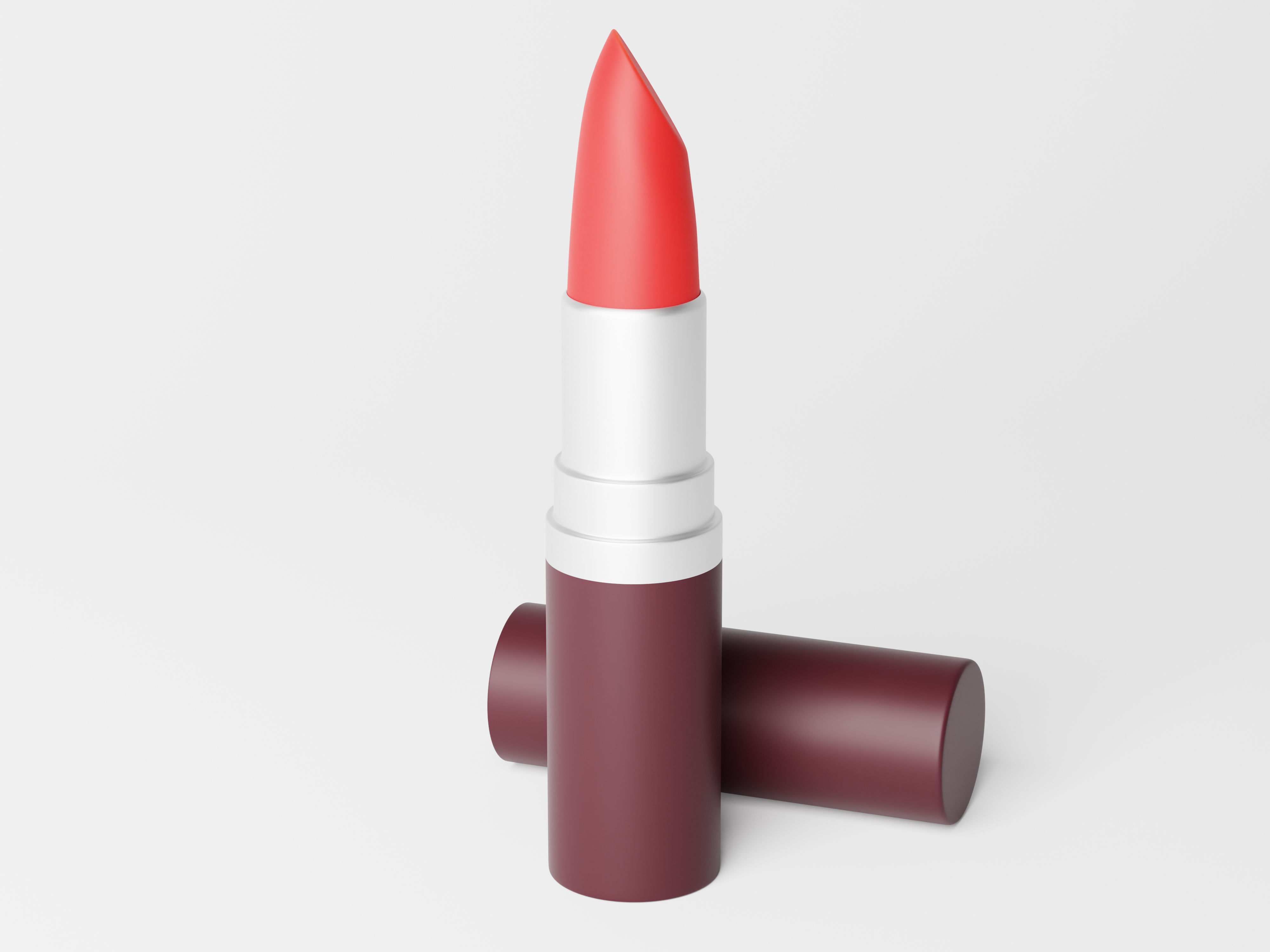 Cosmetic Lipstick Low-poly 3D model_2