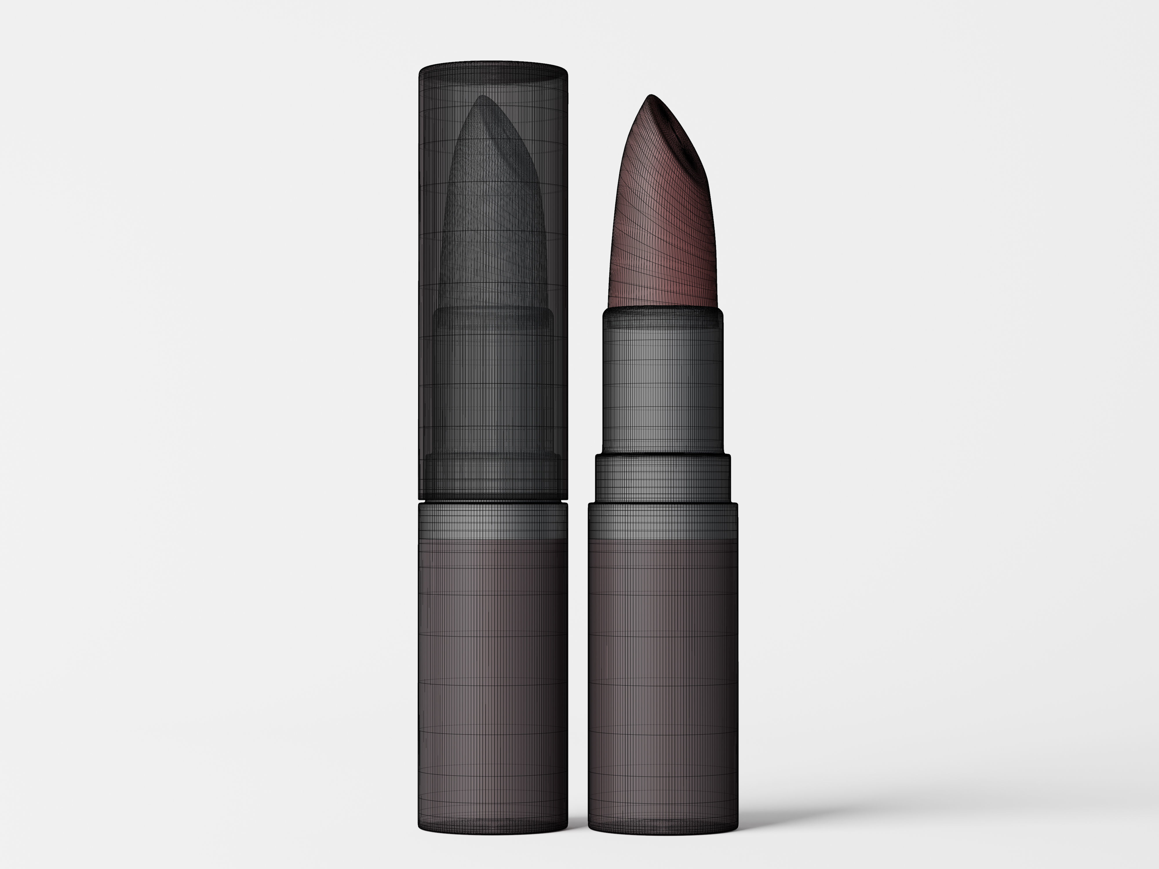 Cosmetic Lipstick Low-poly 3D model_7