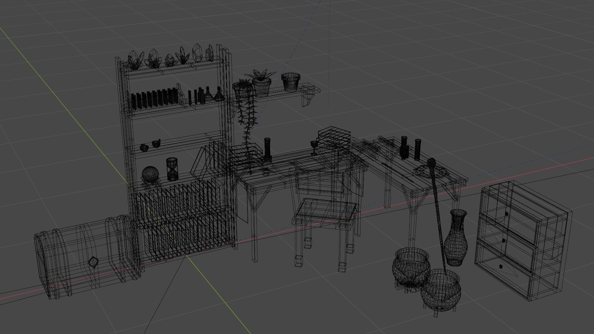 Low-Poly Mages Study Low-poly 3D model_15