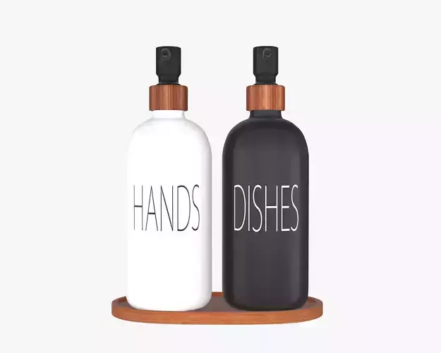Soap Dispenser Set 3D model