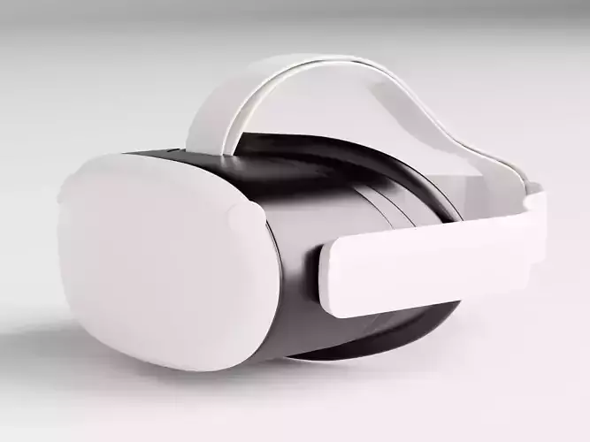 VR Headset Virtual Reality glasses Low-poly 3D model