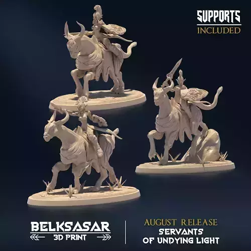 Undying Light Invader Nude Set x3 3D print model