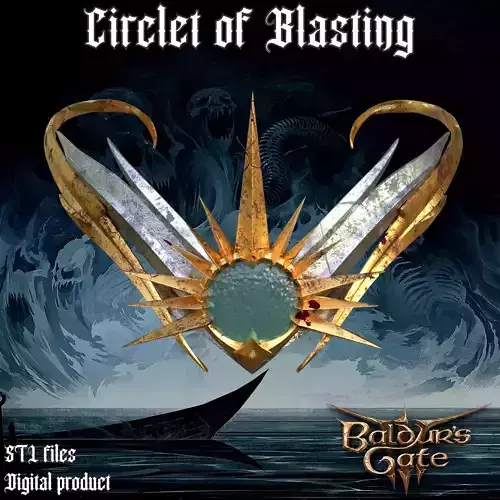 Fantasy Circlet of Blasting Baldurs Gate 3 