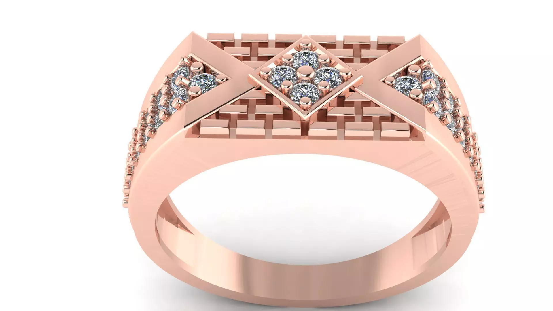 BEST COMFORTABLE GENTS RING 3dm stl obj mtl 3D print model_0