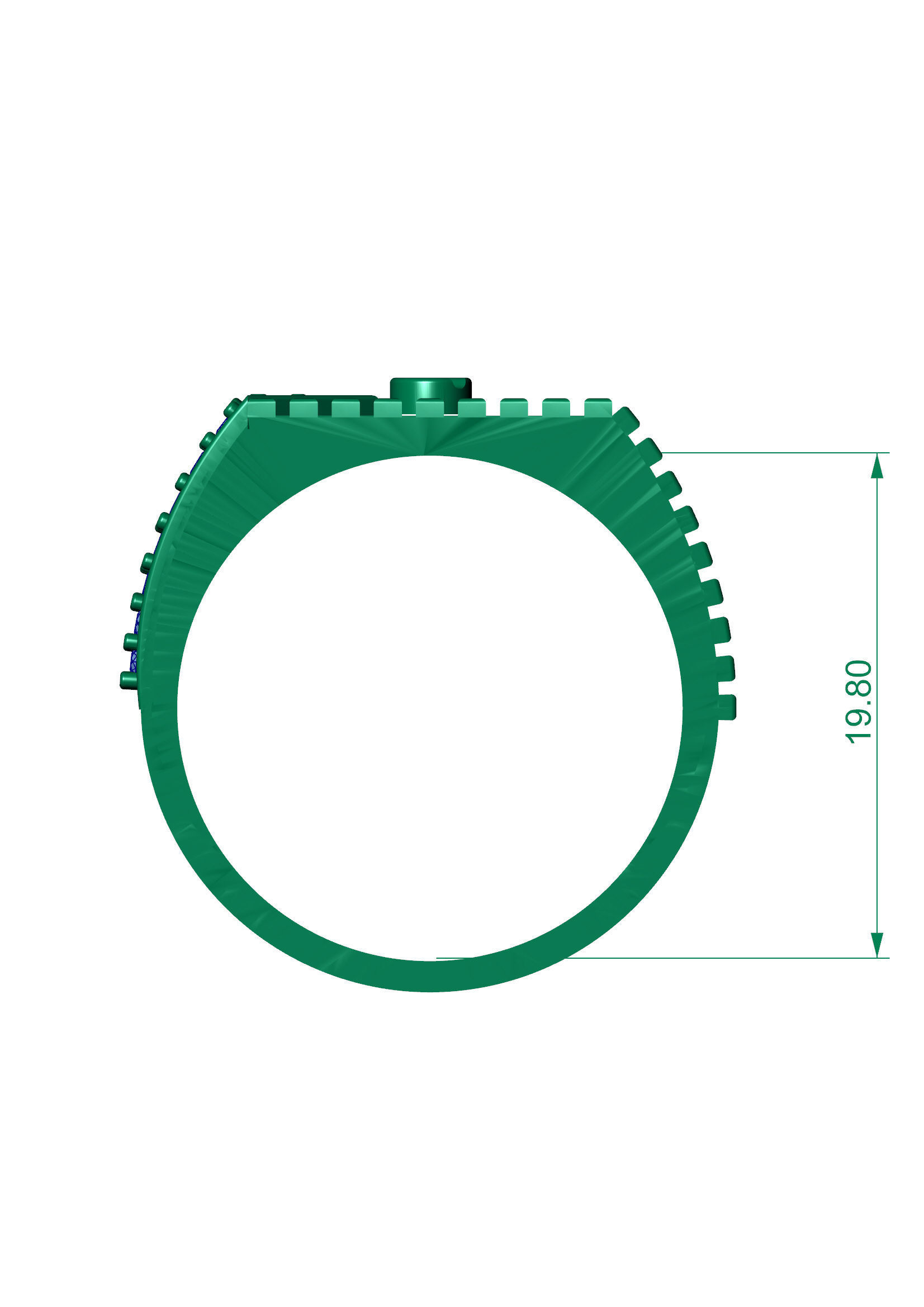 HIGHLY UNIQUE Men Groom Gents Ring 3dm stl obj mtl 3D print model_5