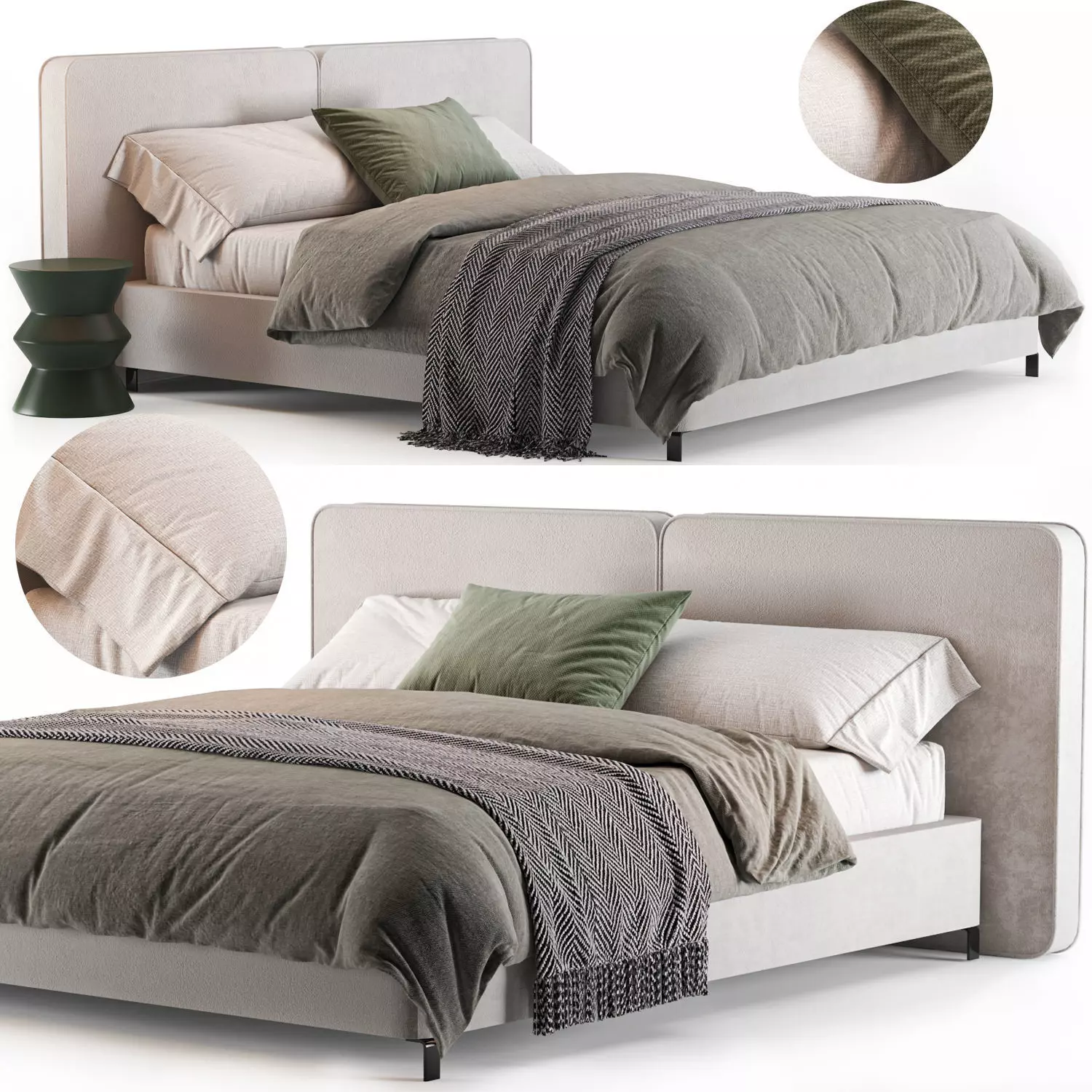 Minotti Tatlin Cover vray corona 3D model