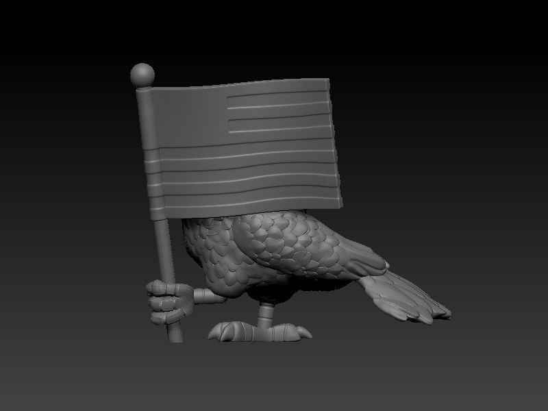 Funko Eagle Peacemaker 3D print model_2