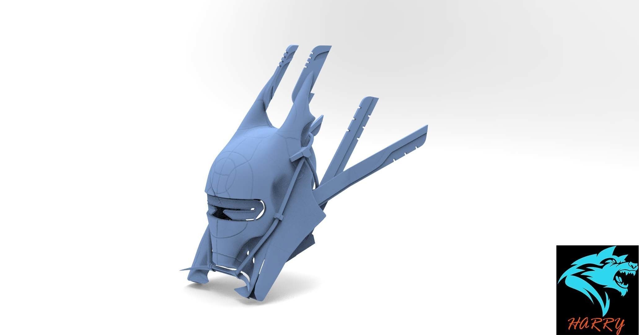 Star Wars Enfys Nest Helmet 3D model_2