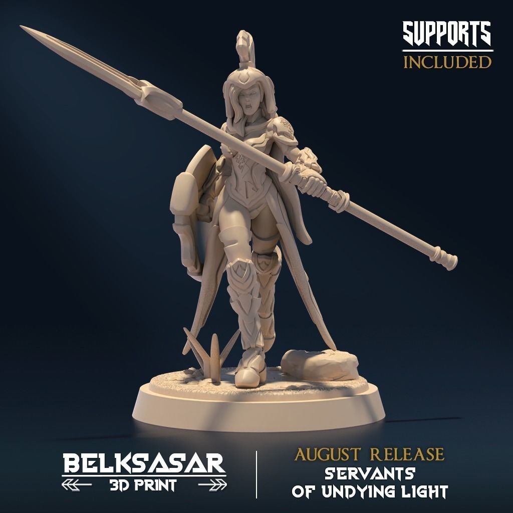 Undying Light Spearblade Set x5 3D print model_5