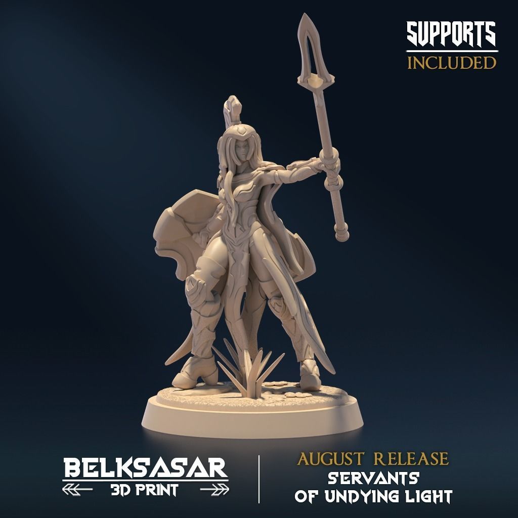Undying Light Spearblade Set x5 3D print model_3