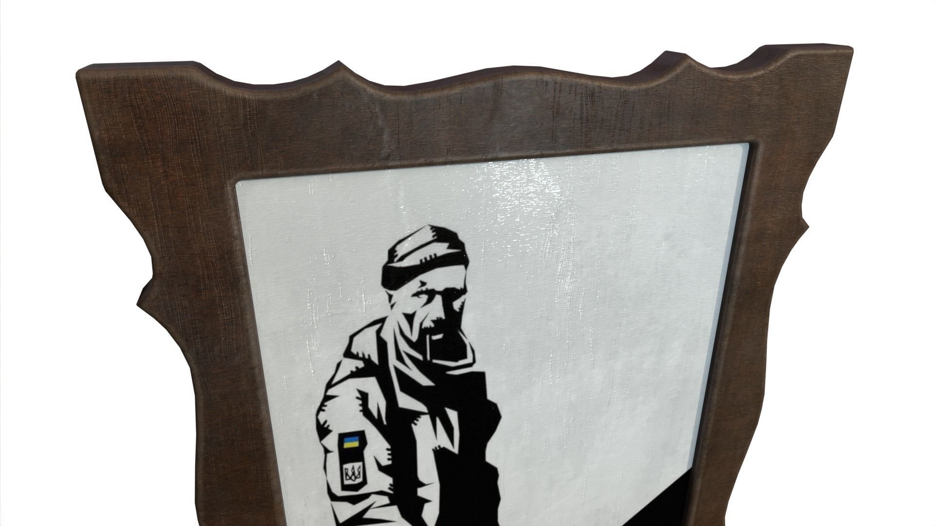 Picture Hero of Ukraine Free low-poly 3D model_3