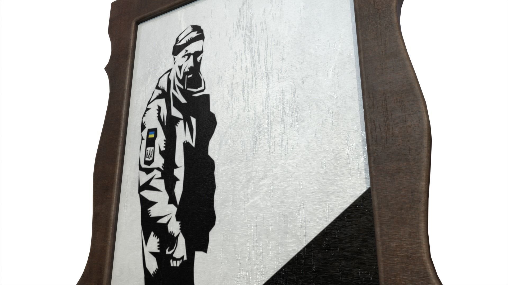 Picture Hero of Ukraine Free low-poly 3D model_4