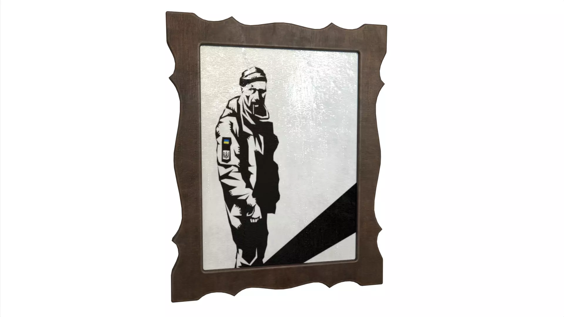 Picture Hero of Ukraine Free low-poly 3D model_0