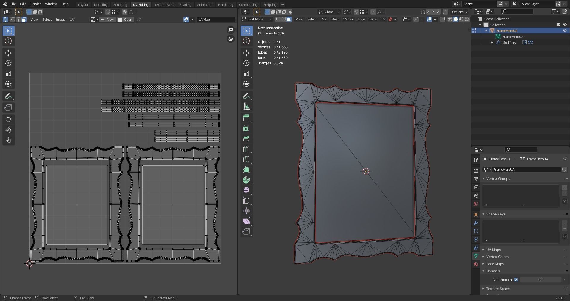 Picture Hero of Ukraine Free low-poly 3D model_6