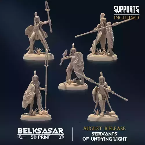Undying Light Spearblade Nude Set x5