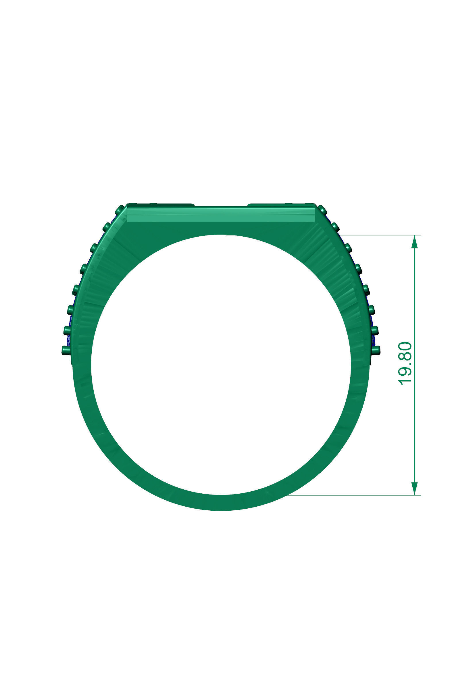 BEST TEXTURE DIAMOND Men Groom Gents Ring 3dm stl obj mtl 3D print model_4