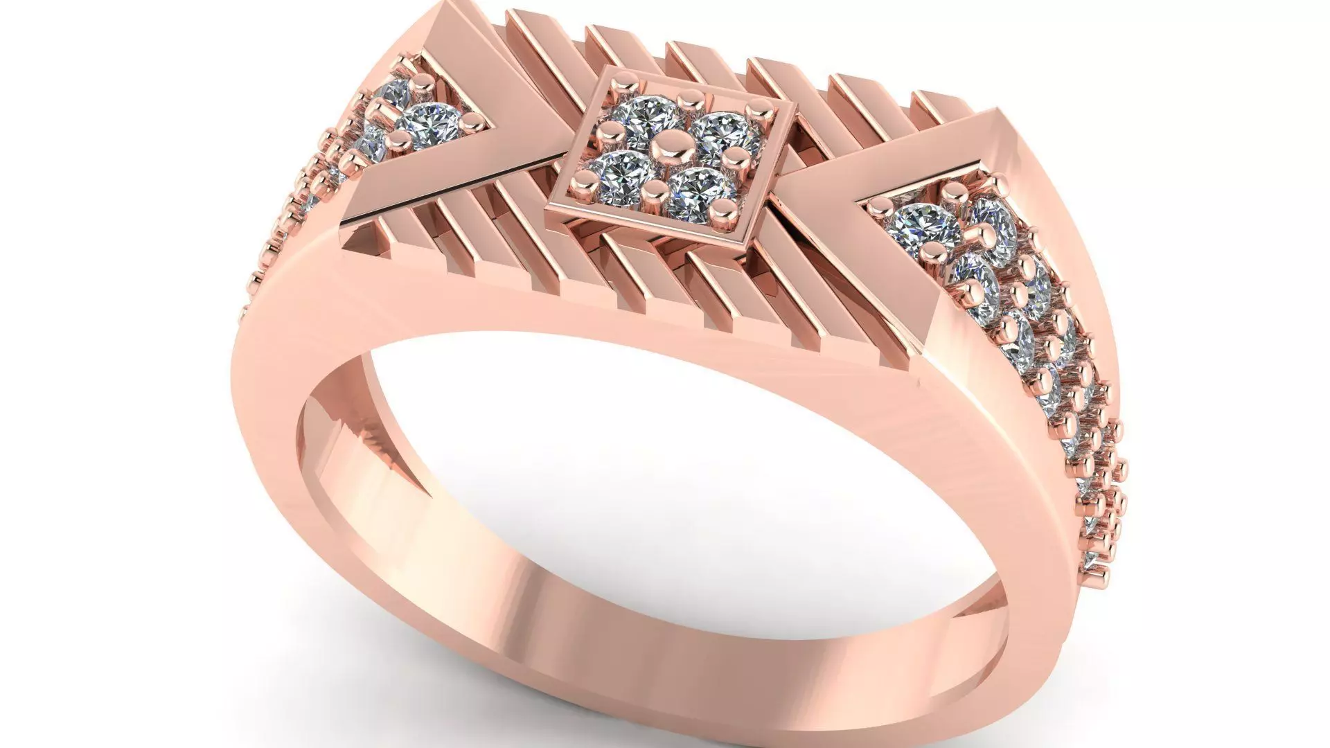 BEST SOLD Men Groom Gents Ring 3dm stl obj mtl 3 3D print model_0