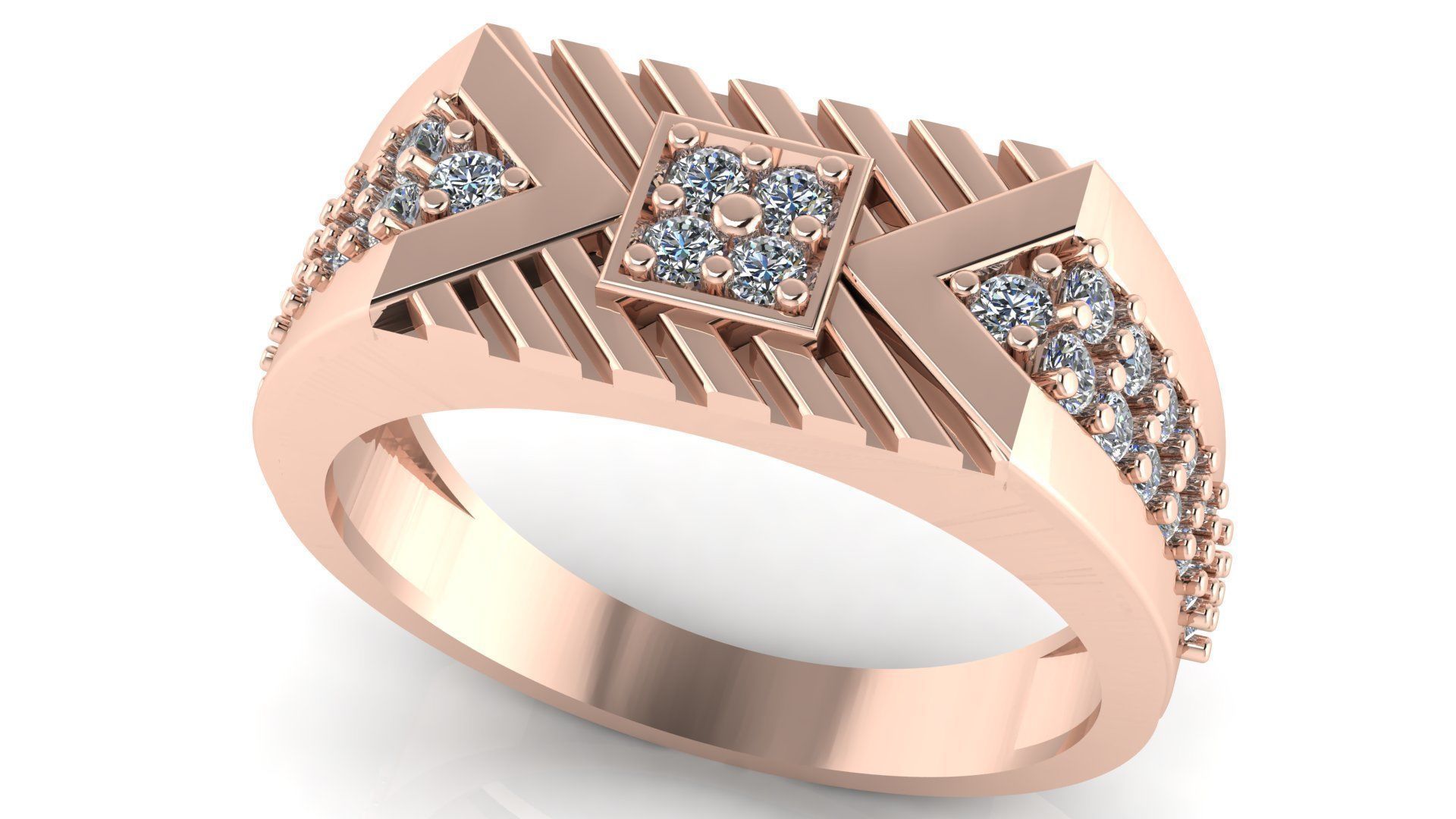 BEST SOLD Men Groom Gents Ring 3dm stl obj mtl 3 3D print model_6